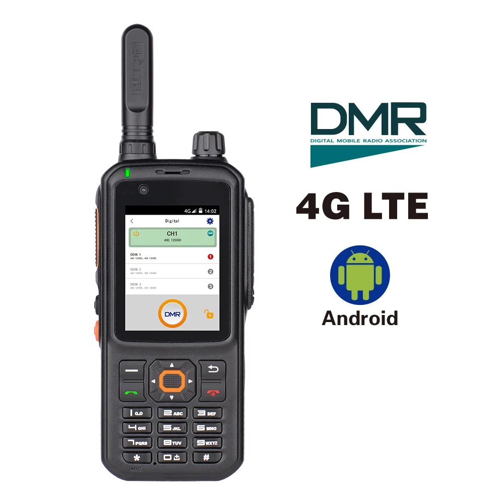 wireless network intercom handheld walkie talkie radio Inrico dual band UHF VHF radio T368 Multi mode DMR+POC walkie talkie