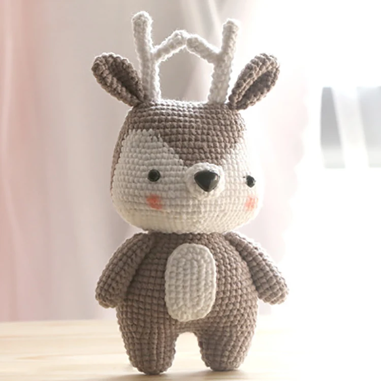 Creative Cartoon Knitting Handmade Doll Diy Material Package For Children