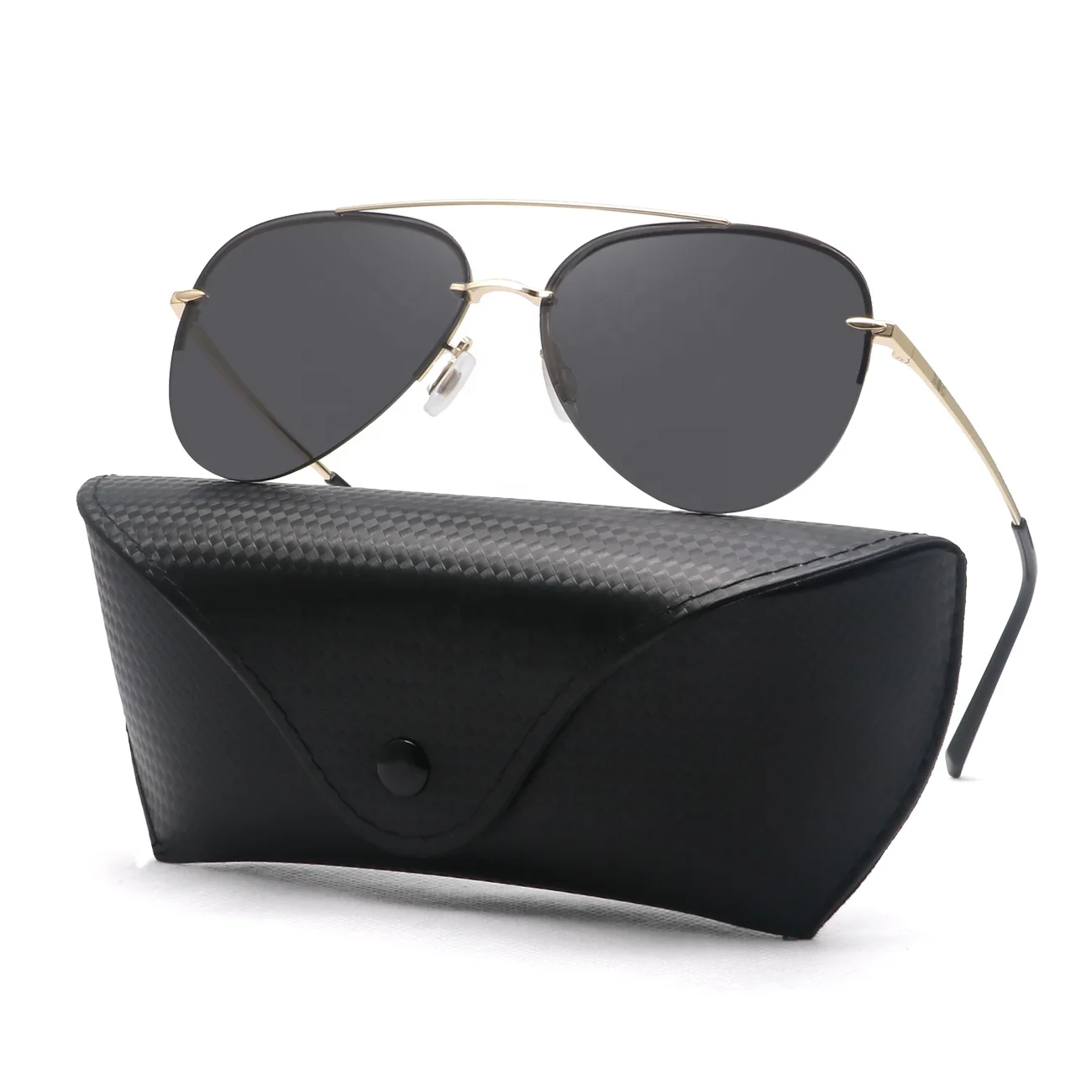 Мужские солнцезащитные очки с поляризованным металлическим каркасом