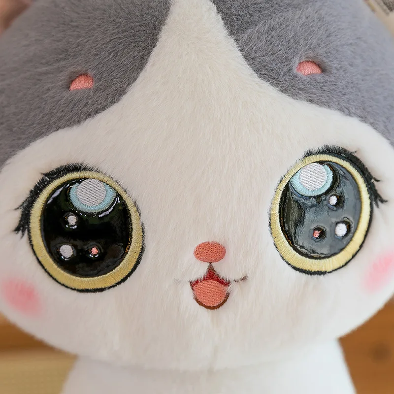 Kinqee Wholesale 2024 Newest Cat Plush Toy Cute Sleep Pillow Anime Soft Kt Cat Plush Toy For Girls