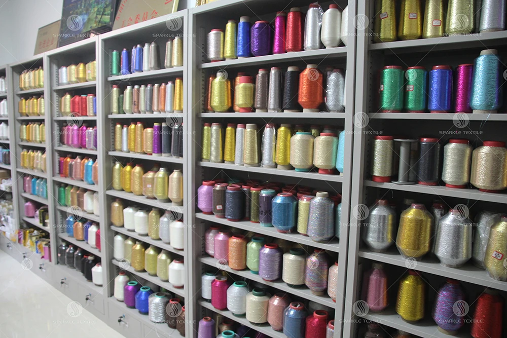Dongyang Factory Direct Supply Low MOQ Quantity For Knitting Lurex Yarn silver yarn MX Type Metallic Yarn