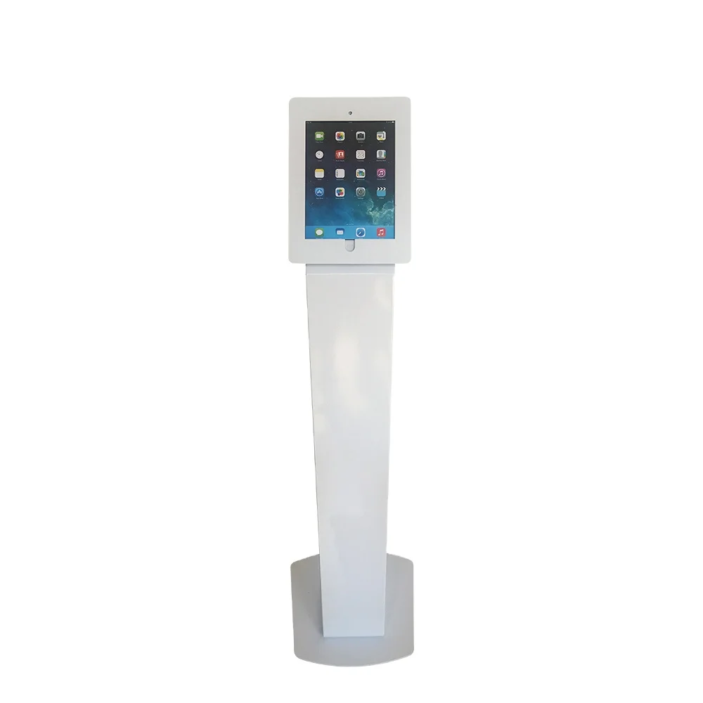 Floor Standing Signage Display Locking Anti Theft Tablet Kiosk Display Stand Lock Tablet Kiosk Display Rack
