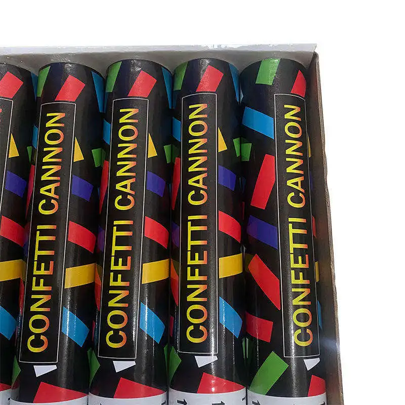 Factory Wholesale 30cm Confetti Cannon Gun Hand Twist Spin Fireworks Festival Party Confetti Cannon