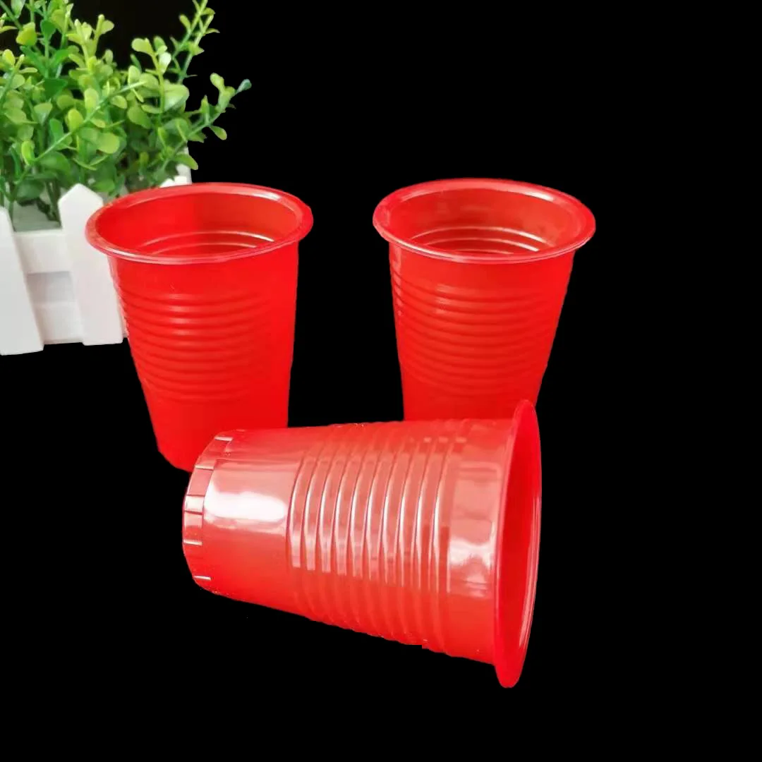Disposable cup plastic red 5oz juice water party cups customized Plastic Party Drinking Cups