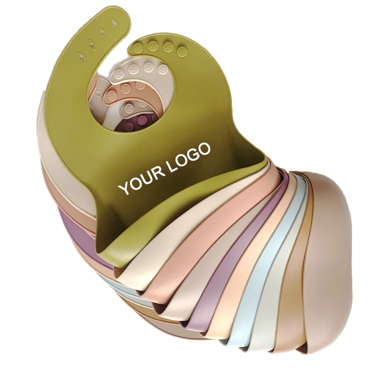 Водонепроницаемый Фартук для новорожденных из белого натурального каучука, с логотипом на заказ