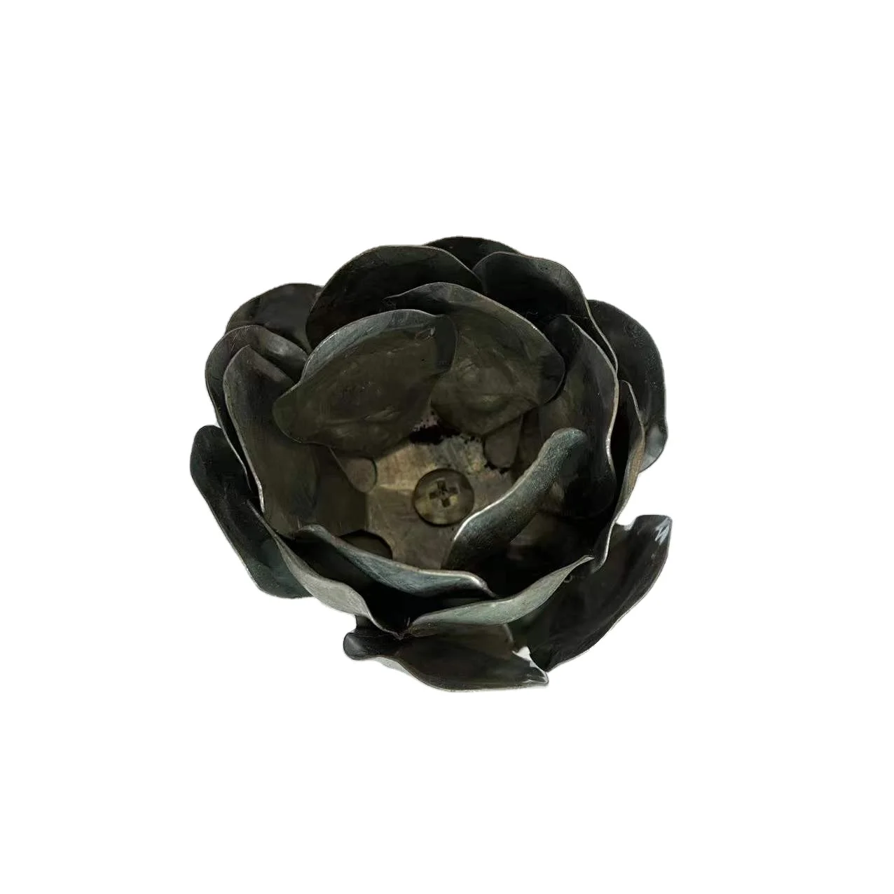 HLT fence decoration elements steel ornamental flowers  fence decorative leaves forged steel leaves