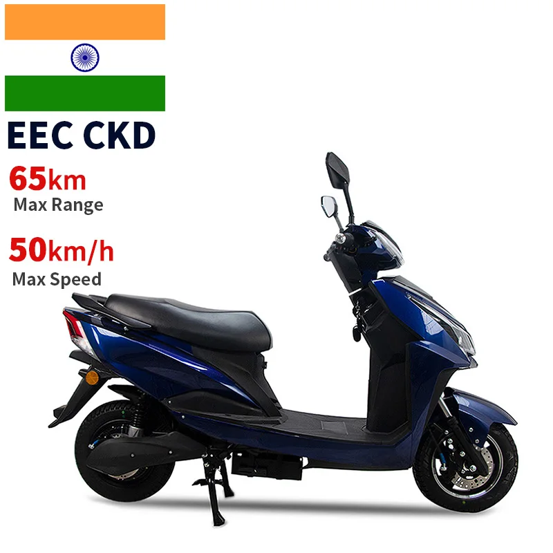 Sale for Inida 600W/800W 40-50km/h speed 45-65km range removable battery electric moped scooter