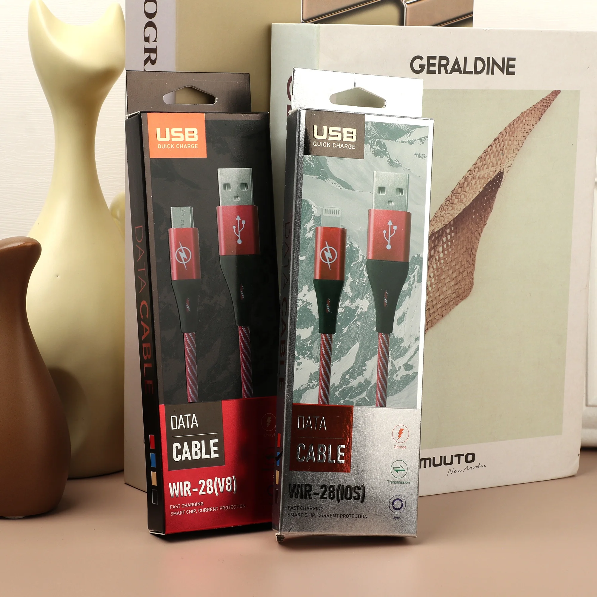 Buena calidad 2A metal trenzado cable de carga rapida SR extender la proteccion de datos cable USB para For IPH / Micro / Tipo-C