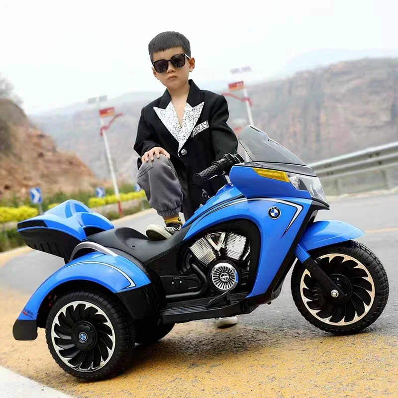 Multi-color kids electric motorcycle baby gift three-wheeled motorcycle for boys and girls