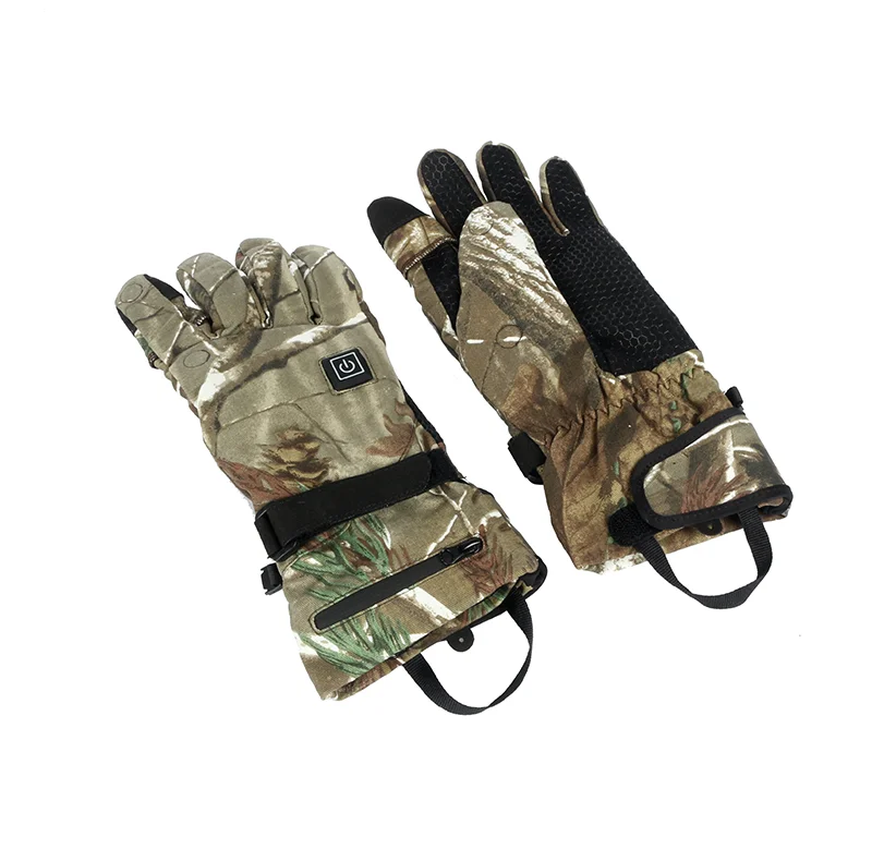 Hunting Design Windproof Winter Outdoor Camouflage  heated gloves