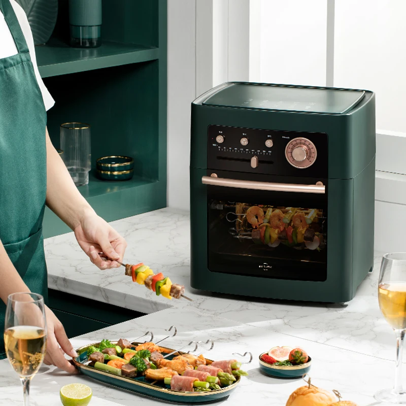 2024 New Design Multifunctional Airfrier Air Fryer Oven Cooker Retro 15L Air Fryer Oven Integrated Machine Air Fryer For Kitchen