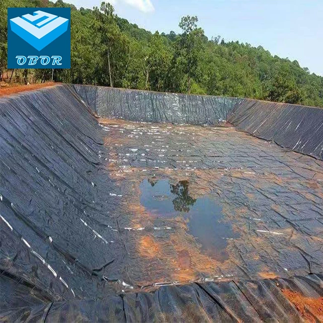 OBOR HDPE геомембрана подкладка для пруда геомембраны Биогазового гристера из Таиланда