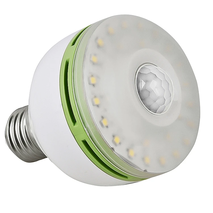 Domestic E27 7W PIR motion sensor led body sensing bulb is suitable for indoor corridors radar motion sensor led bulb