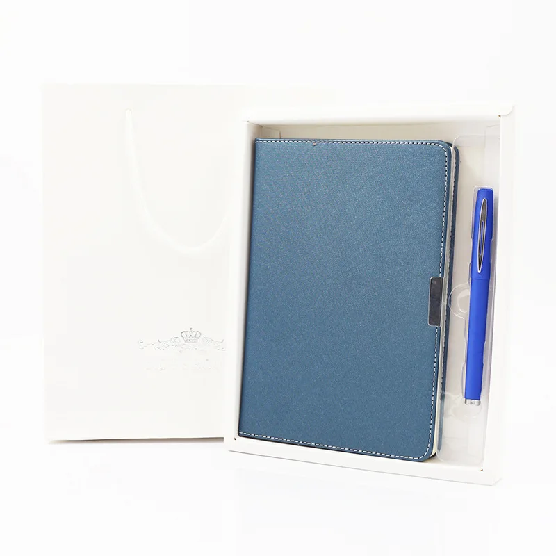 BSBH Customized Logo A5 Office Note Book Stationery Set Business Gifts Custom Note Book With Pen