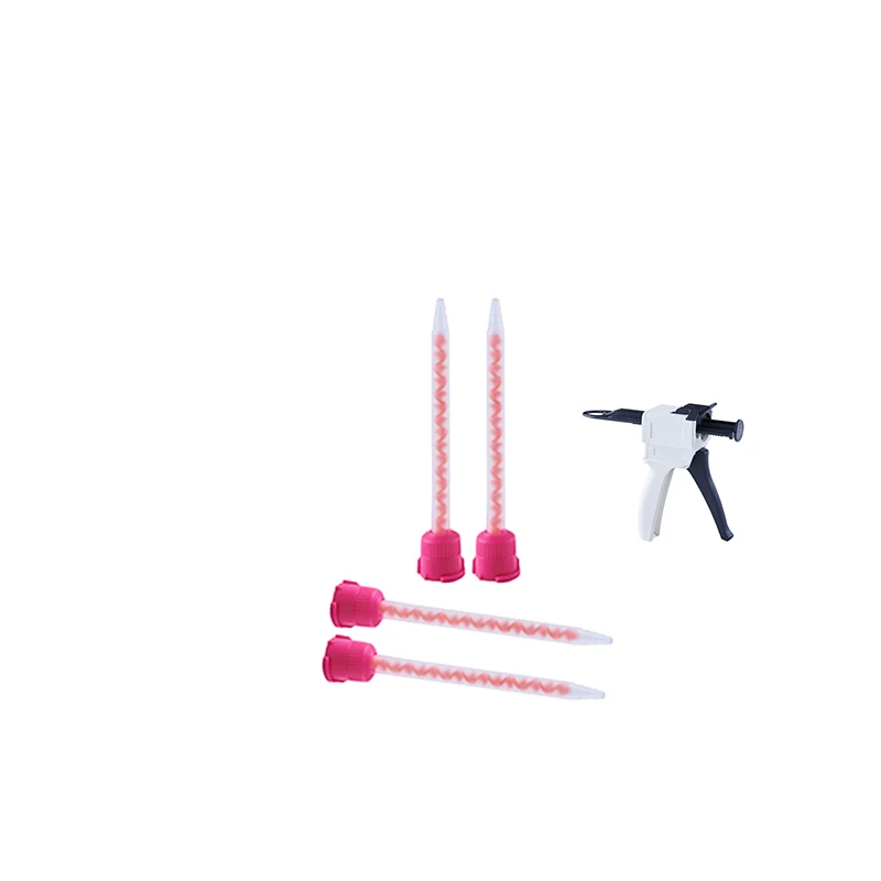 KONGDER 50&75m Sheet Bonding Glue Gun Static Mixer 10:1 Tip Simple Mounting Joint Adhesive Threaded Stirrer Tube