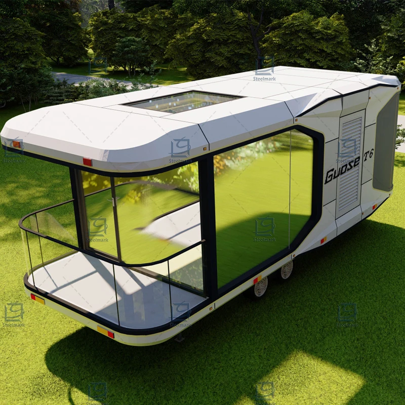 OEM prefab portable mobile house/trailer space capsule house/trailer prefabricated house with factory price