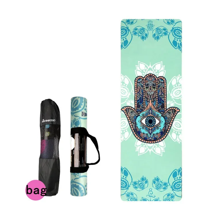 PU Natural Rubber Yoga Mat wholesale cheaper fashionable pretty High Quality Yoga Mat for Sports design