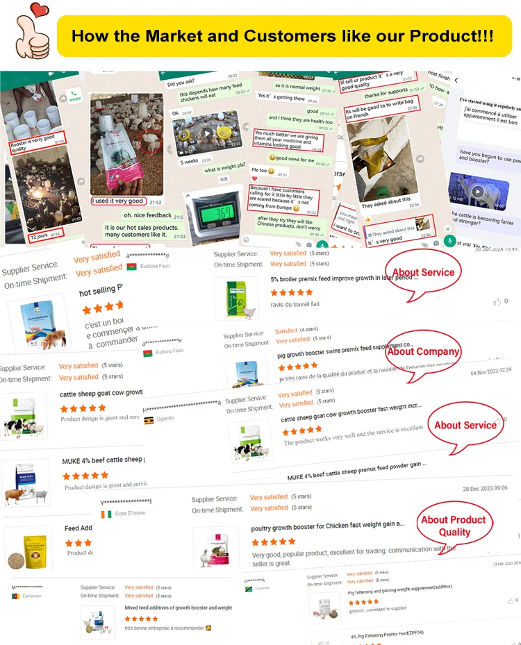 Swine feed additive pork food for weight gain fast fattening  pig growth booster piglet Premix meat fattening Supplements OEM