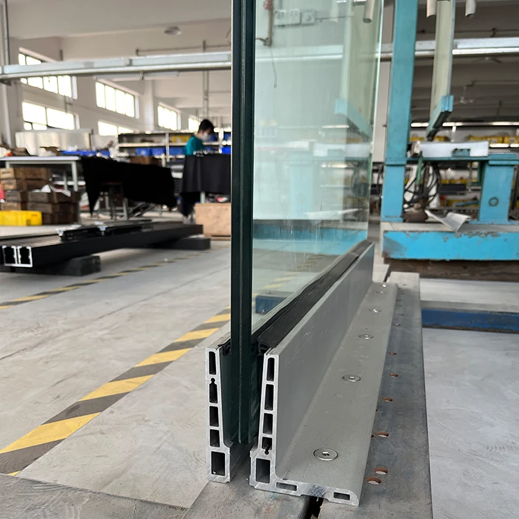 Container house LED light balcony glass railing terrace seaside villa resort hotel glass balustrade deck stair glass handrail