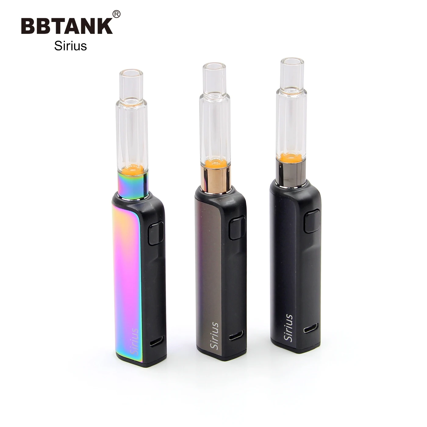 BBTANK rechargeable vaporizer pen sirius 510 battery 650mAh for CBD cartridge