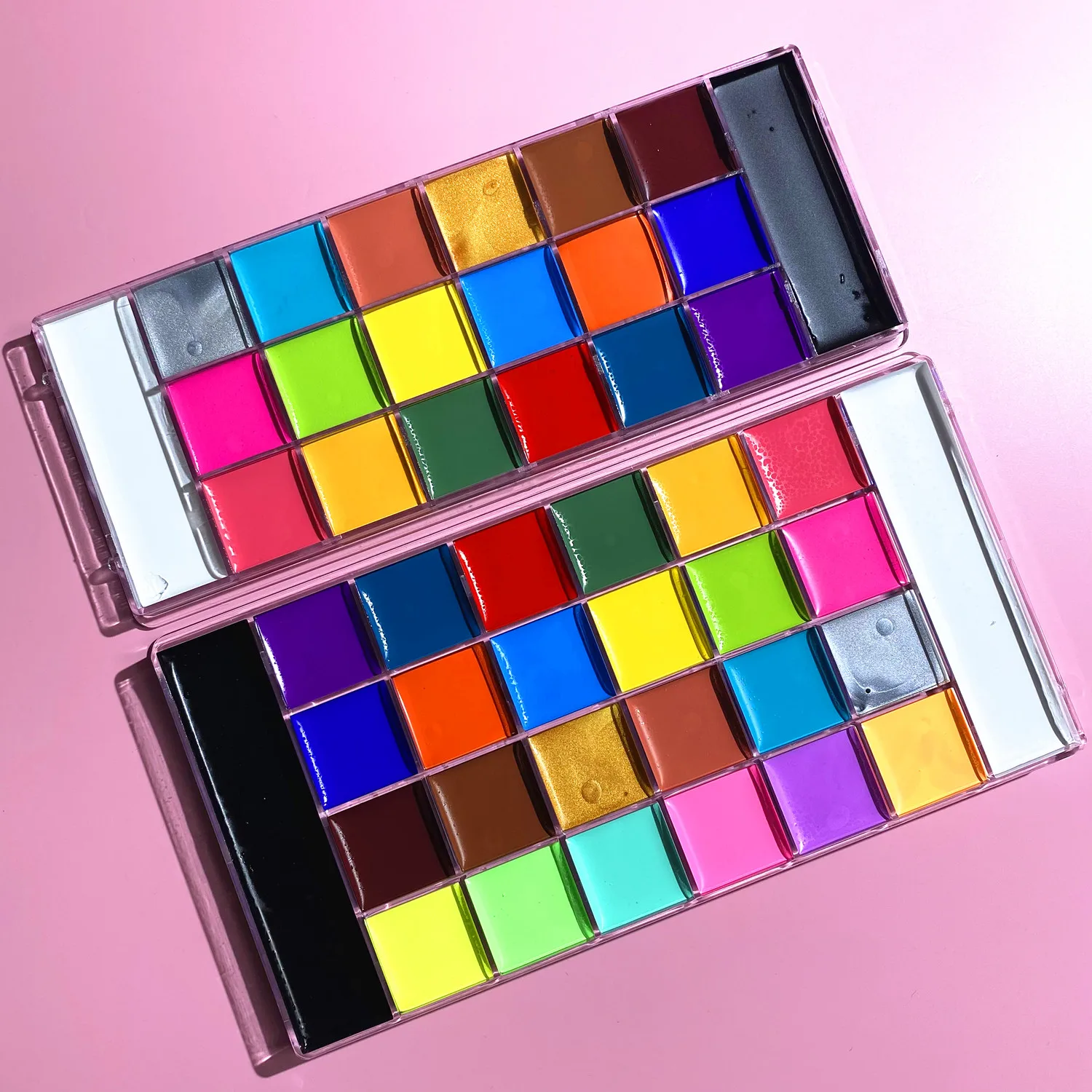 20-Color Body Face Painting Palette for Halloween Cosplay Parties OEM Body Makeup Halloween Cosplay Face Body Painting Supplies