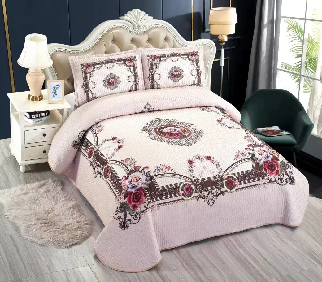 3D digital print  bedspread bedding set designer quilt bedding set