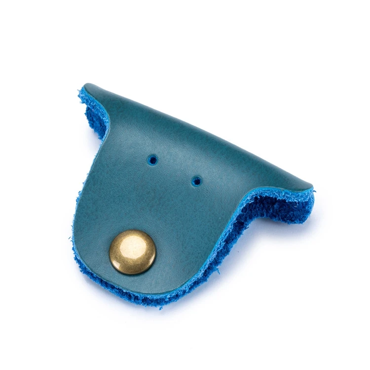 Wholesale Real Crazy Horse Leather Multi-Function Data Cable Storage Holder Winder Portable Charging Cable Storage Cases