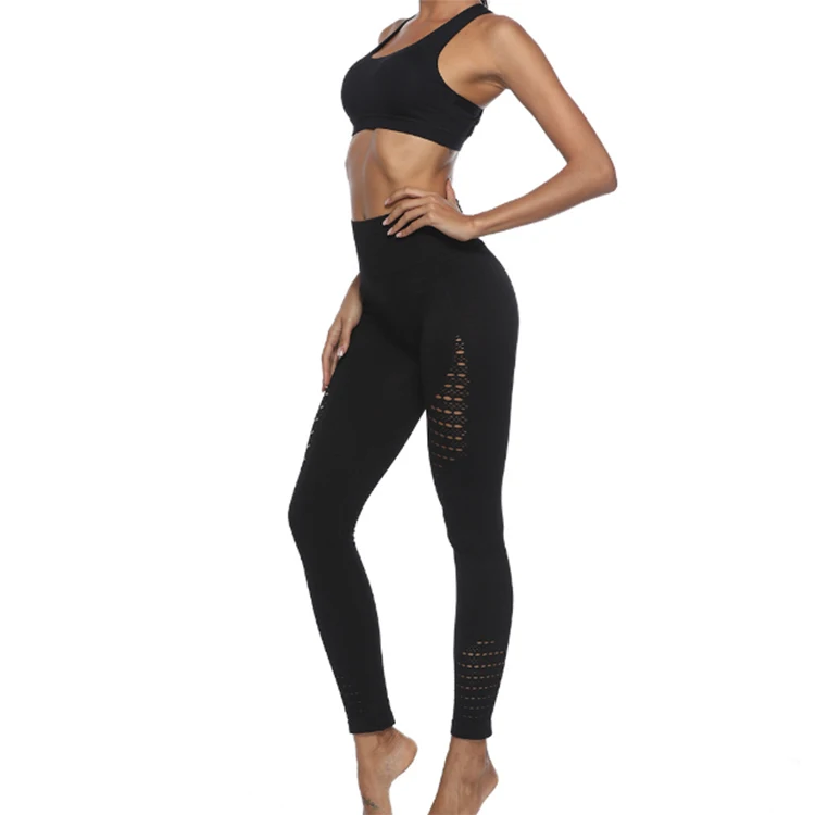 
Fitness sports ladies high waist and hips seamless hollow leggings for women workout fitness yoga pants lagging for woman 