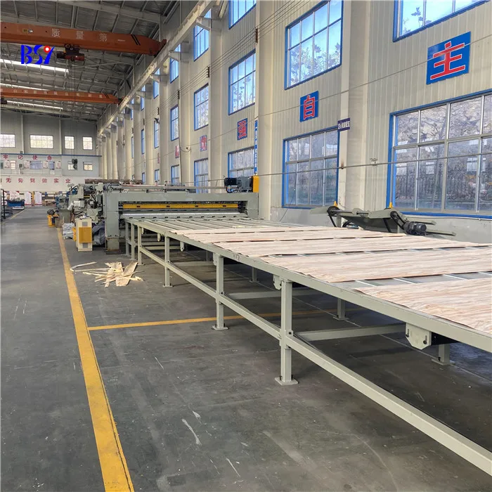 BSY wood veneer sheet production machinery/plywood machinery/wood veneer rotary peeling line