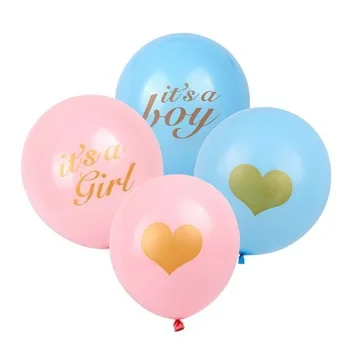 100 Pcs/Bag Three Color  Printing Gold Love Or Oh Baby 12 Inch Latex Balloon Inflatable Air Balloons Wedding Decoration Balloon