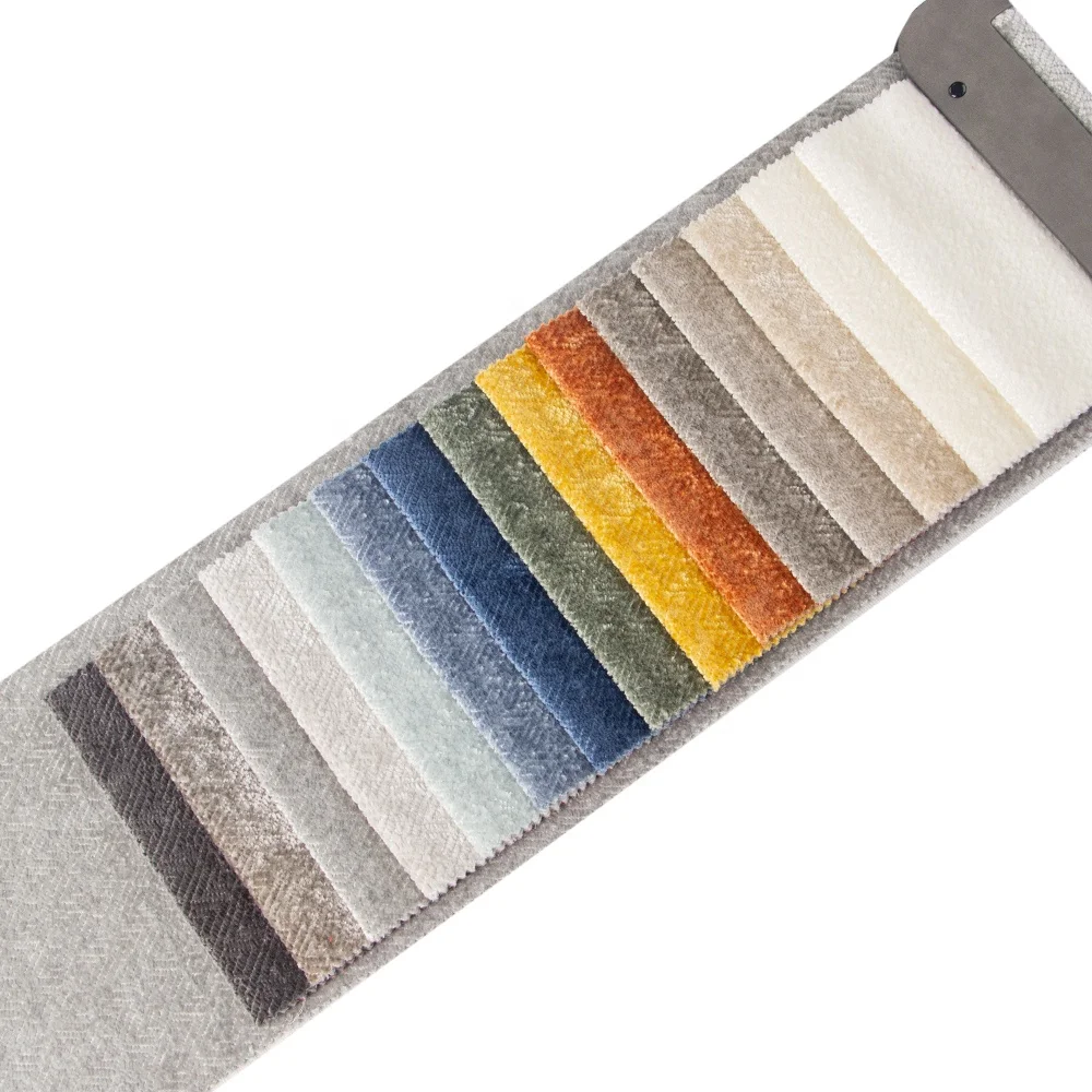 New  upholstery  sofa cover  fabric  custom diamond  design soft feeling chenille fabric  for furniture  fabric