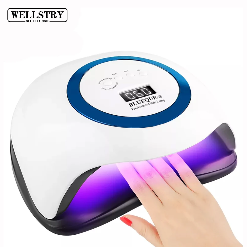 WELLSTRY Professional Nail Art Tools 168W UV LED Light Lamp Nail Dryer for Gel Polish with Auto Sensor