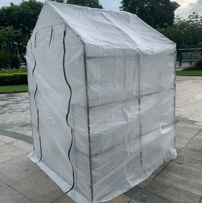 Walk in Greenhouse Portable Mini 8 Shelves Outdoor 3 Tier Green House