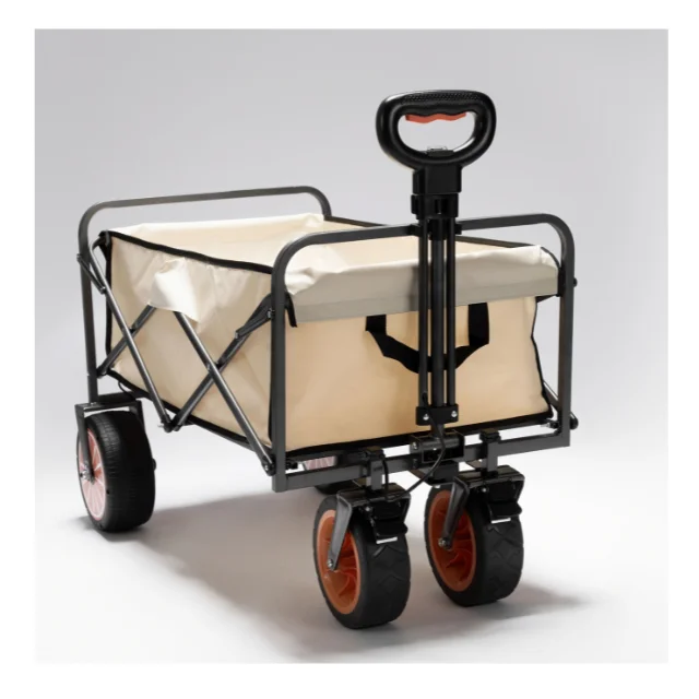 heavy duty foldable   Electric Beach Carts Fishing cart Folding Wagon with brake  shopping trolley wagon cart for camping