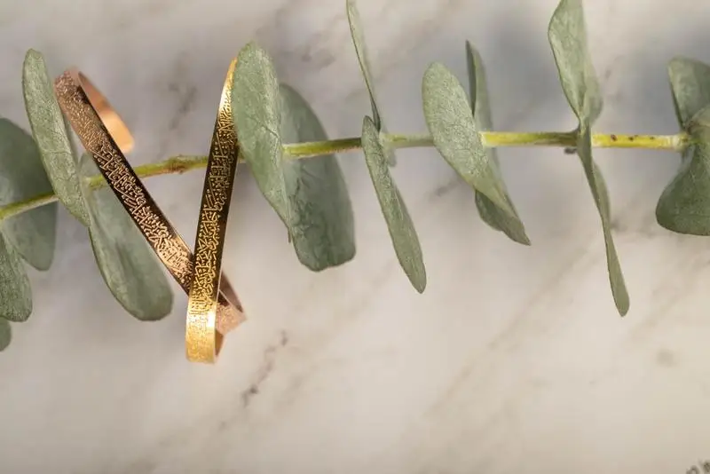 Inspire jewelry Hand Stamped AYATUL KURSI CUFF Bracelet custom engraved quotes bangle men women Arabic style gift