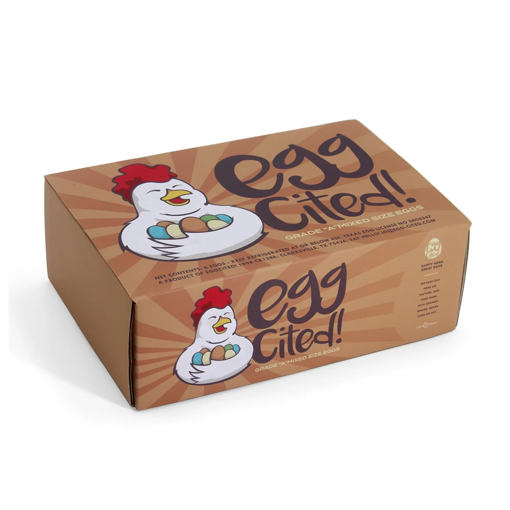 Custom environment friendly your logo products 12 pack chicken egg packaging egg cartons for chicken eggs