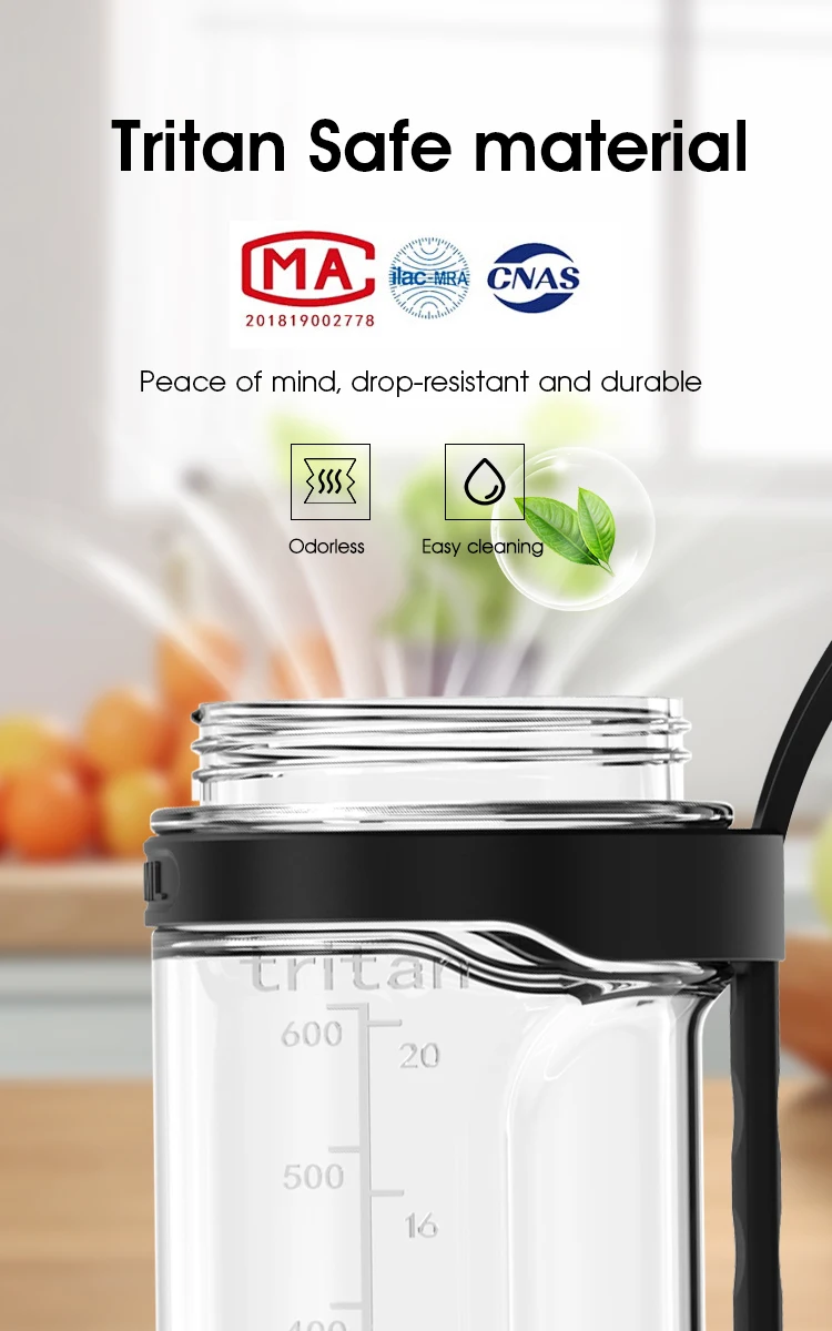 Factory New Design Best Selling 700ml rechargeable sports powerful blender