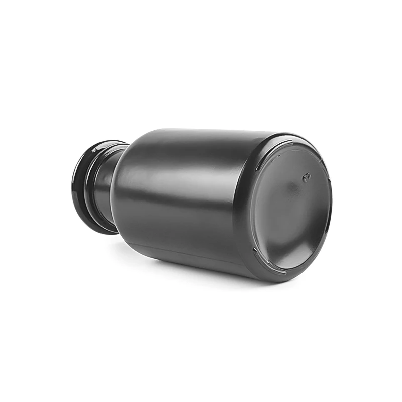 250ml 8oz Black Glass Apothecary Jar With Glass Lids