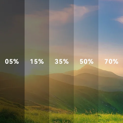 2Ply High Solar Control Papel Ahumado Nano Ceramic Film 99% UV Protection Auto Tint Film for Car Window 5% 30% 70% 80% VLT