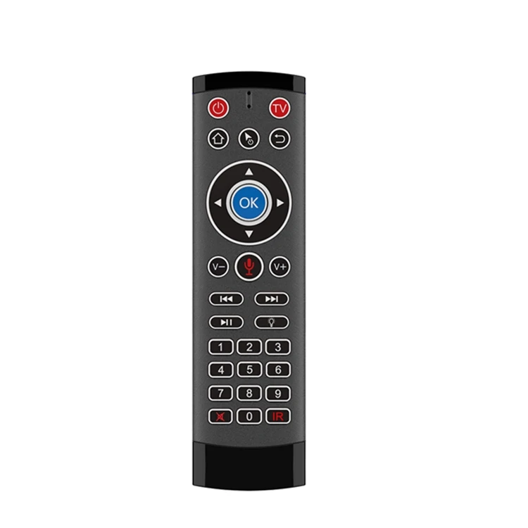 Support OEM Logo Air Mouse T1 Pro Max Voice Backlight Infrared Learning Wireless Mini Keyboard 2.4G Voice TV Box Remote Control