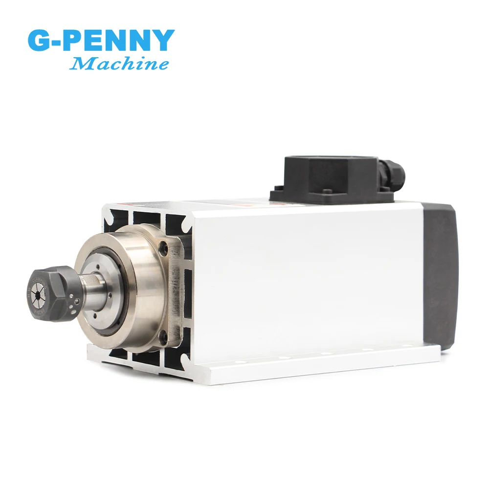 Gpenny 3.5KW ER20 wood working spindle 4pcs bearings With Flange air cooled cnc spindle motor