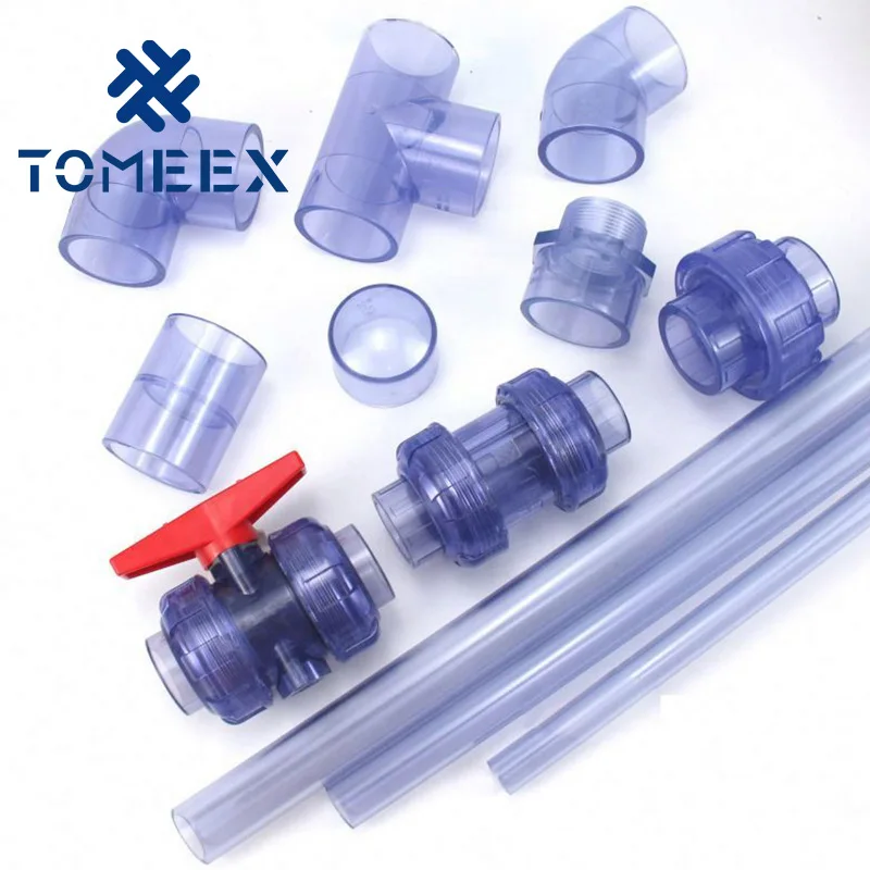 Hot Sale Good Quality Pvc transparent Pipe Fitting Sch 80 Y-Tee For Plumbing Materials