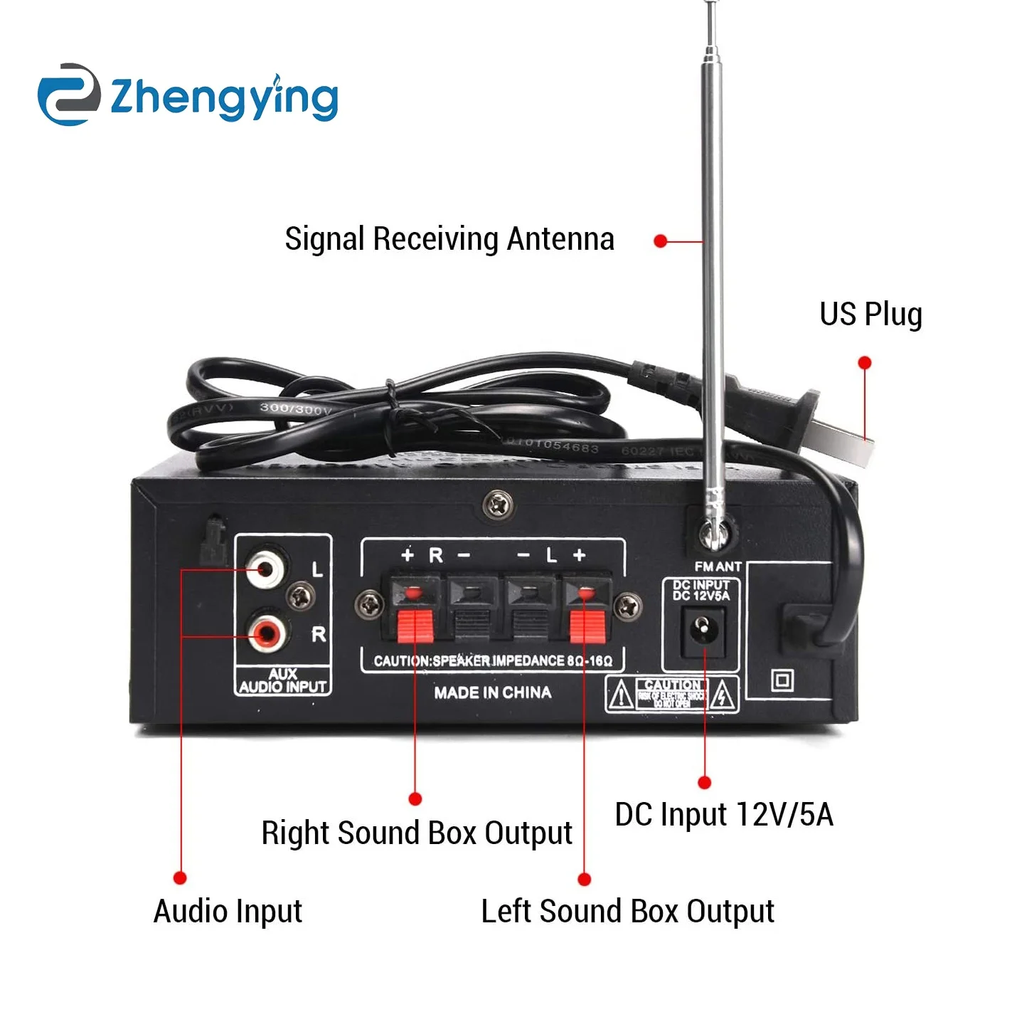 Foshang zhengying AK-698BT BT 5 0 беспроводной Hi-Fi аудио усилитель мощности 12V