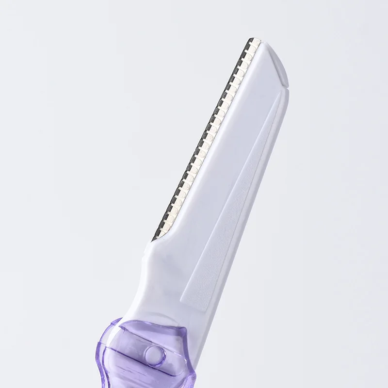 Multi-Purpose Stainless Steel Blade Eyebrow Trimmer Eco-Friendly Hair Remover Makeup Tool Easy Shaving with Safety Net