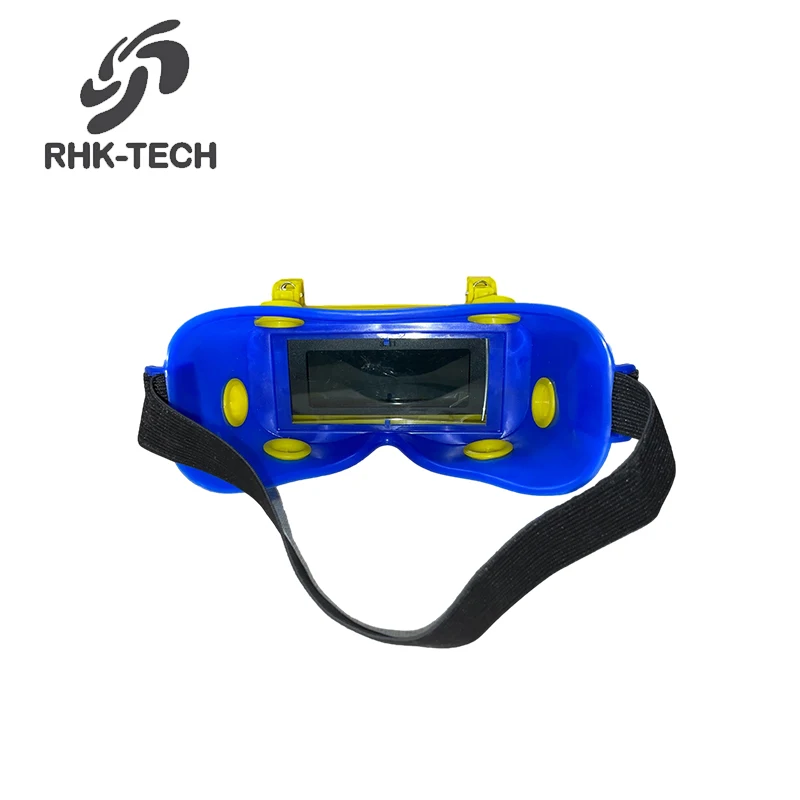  RHK OEM Industrial Flip Up Eye Protection Safety Solar Automatic Dimming Welding Goggles Auto Darkening With Good