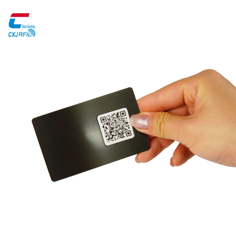 Factory Price Nfc Blank Metal Business Card Costom Qr Code Smart Chip Nfc Card