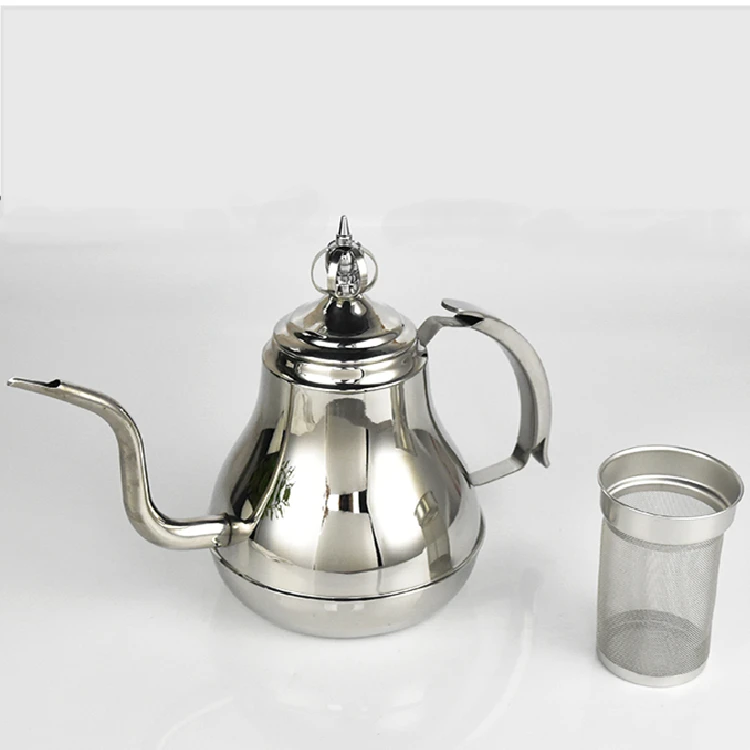 
Stainless Steel Teapot Coffee Pot Water Kettle With Filter Large Capacity 