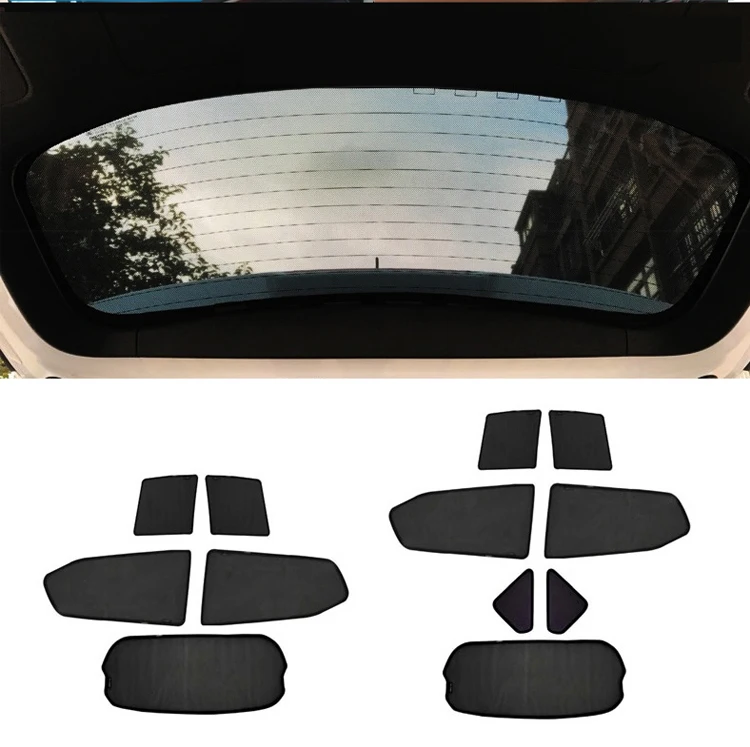 Vehicle Black Mesh Sunshade Car Side Window Curtain UV Protection Special Size Customized For BENZ A B C E ML S CLASS G550 G63