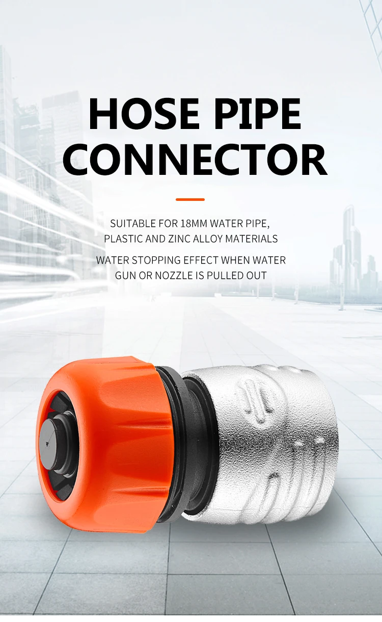 18MM Quick Coupling Hose Connector Hydraulic  Rotating Irrigation Garden Water Connectors Wholesale Metal Camping Travelling