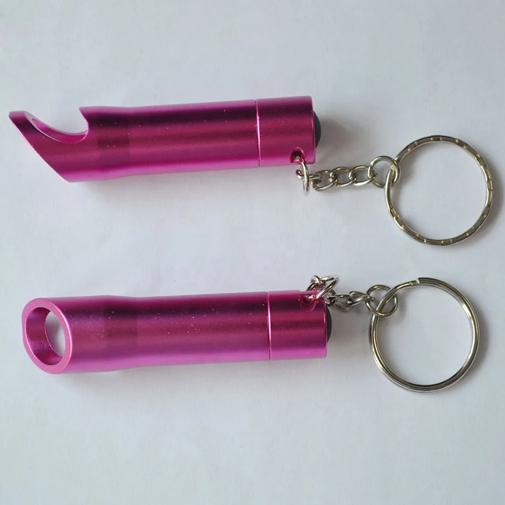 LINLI Mini 3 Light Aluminum LED Opener Keychain Metal Keyring Opener Customized Logo Laser Engraving Flashlight Key Ring